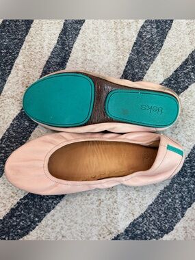 Tieks By Gavrieli Women's Size 10 Pink Leather Ballet Flats